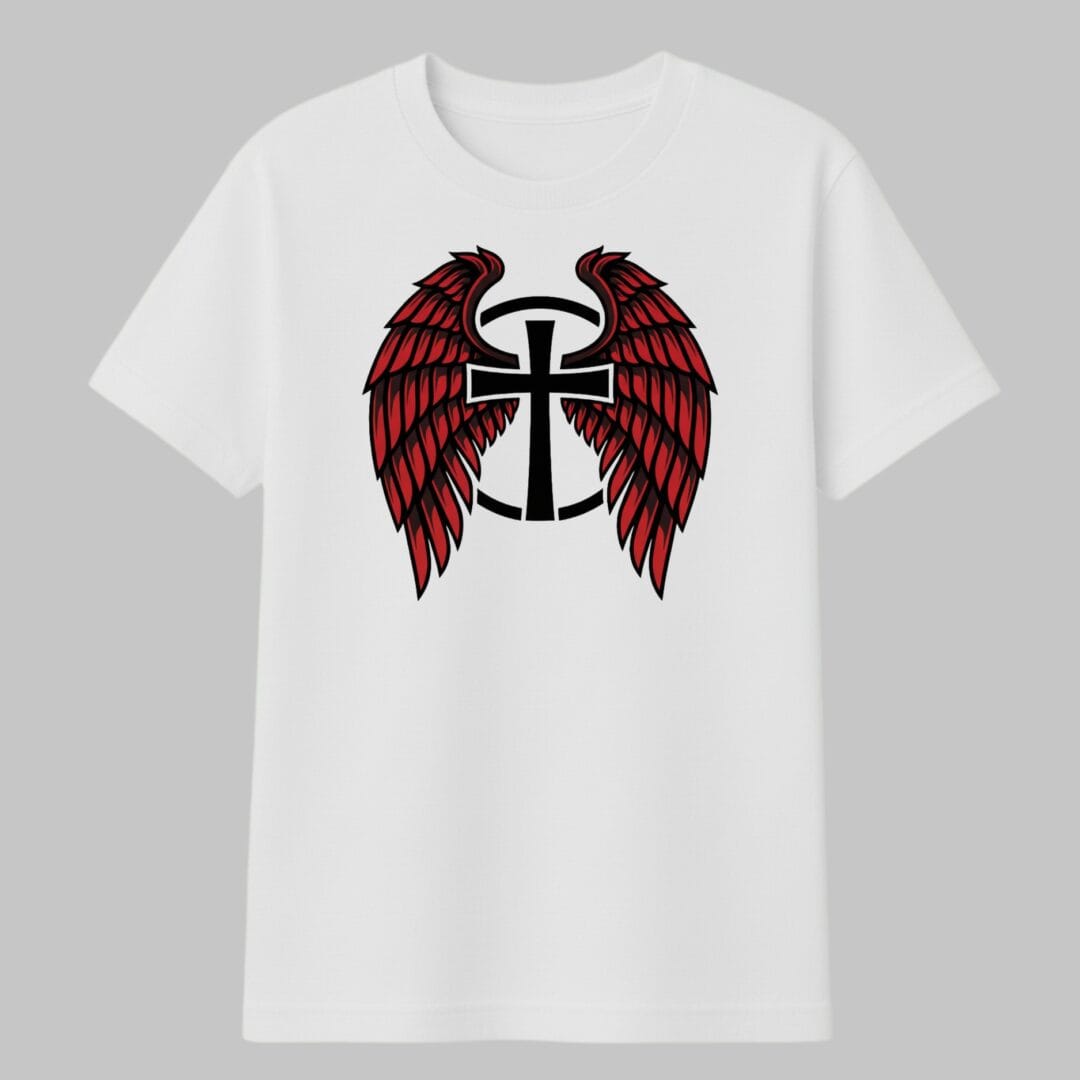 cruz  con alas Rojas