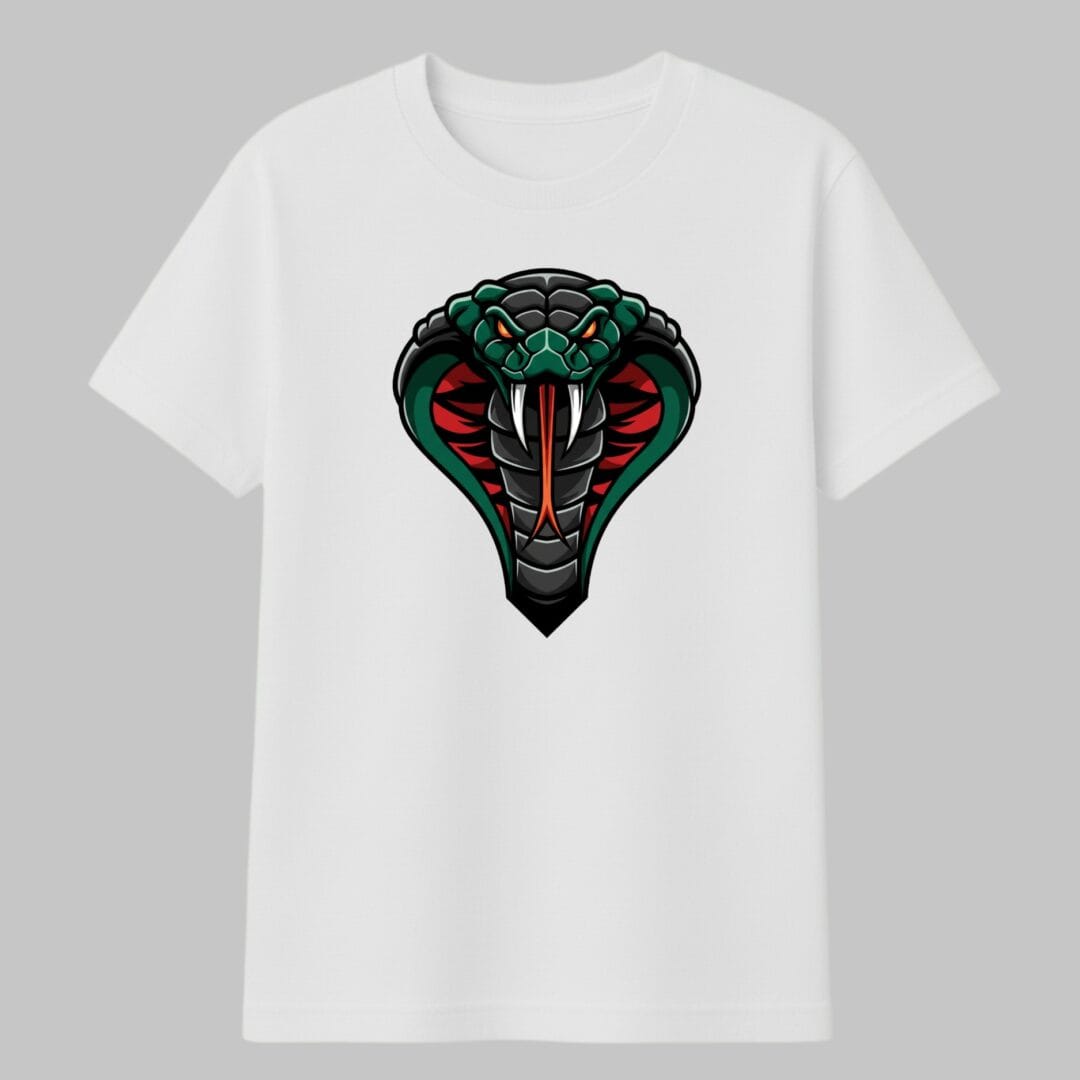 serpiente verde con Rojo