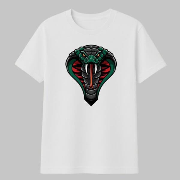 serpiente verde con Rojo