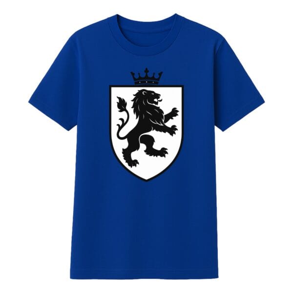 León heráldico con corona