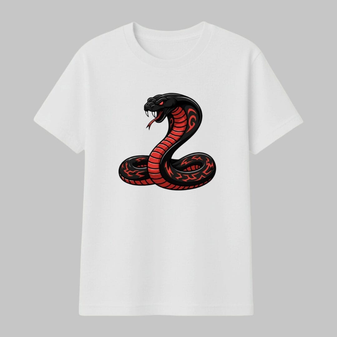 serpiente Rojo con negro