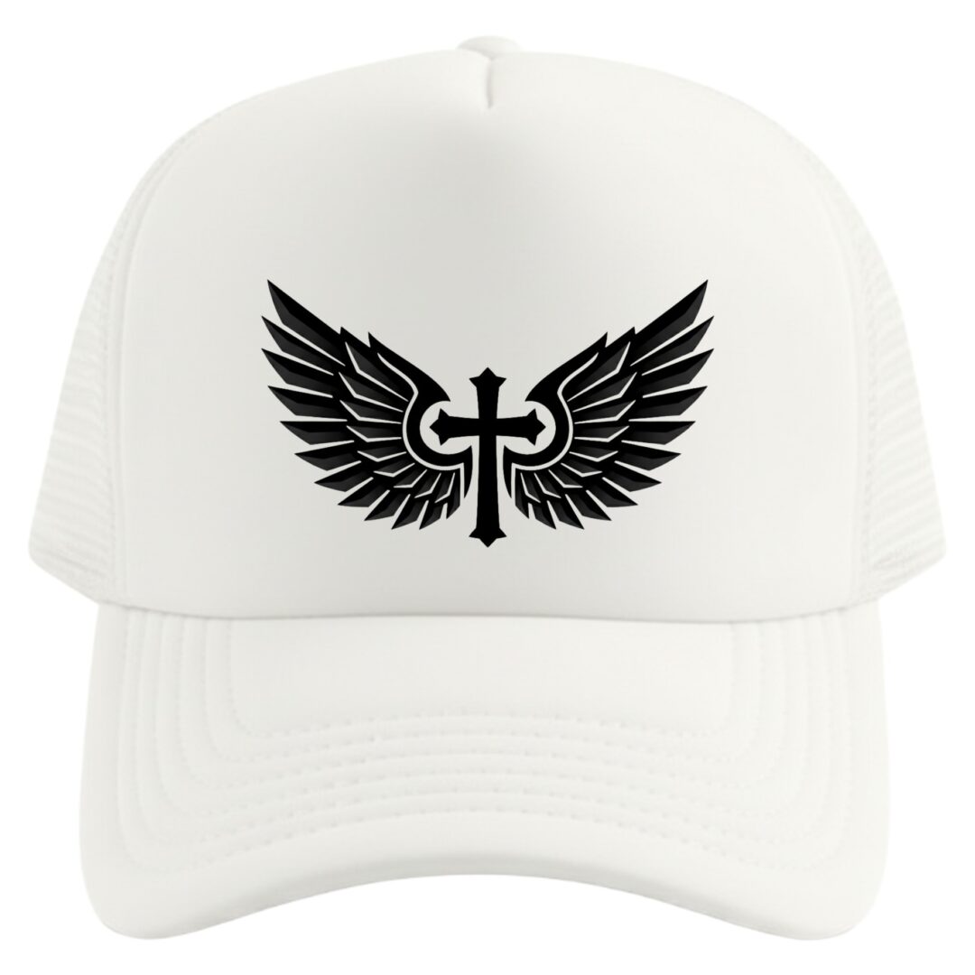 gorra cruz con alas