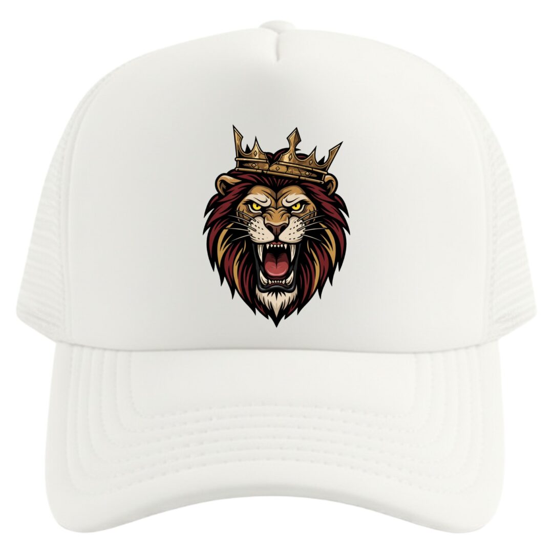 gorra león corona dorada