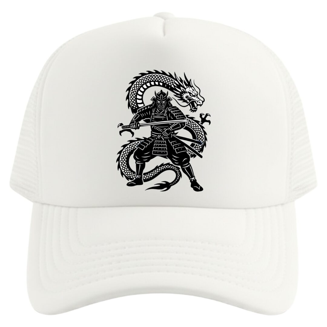 gorra samurái con dragón